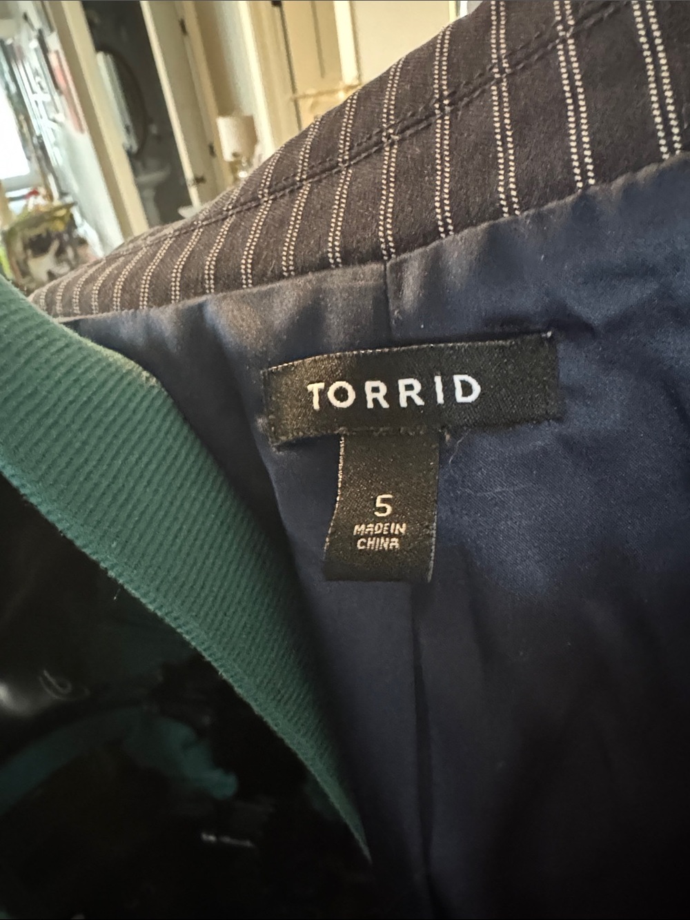 torrid Navy Pinstripe Women's Two-Piece Suit - Picture 4 of 5
